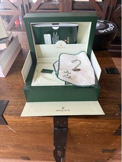 Rolex box and papers