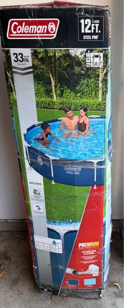 Need sold today Coleman Steel Pro 12ft Above Ground Pool