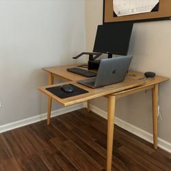 Mid-Century Modern Wood Desk