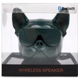 Petco Frenchie Bulldog Pug Dog Wireless Bluetooth Speaker, Green