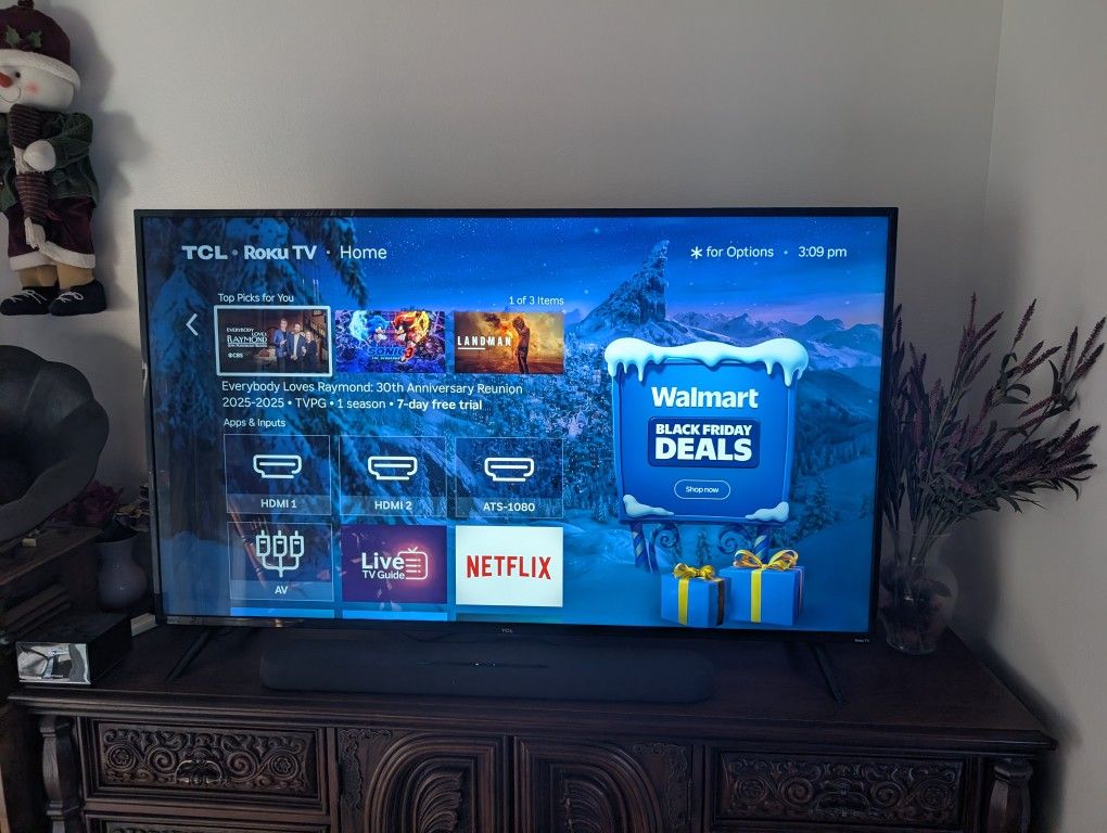 HUGE 65" 4K TCL Roku TV + Yamaha Soundbar COMBO | Barely Used!