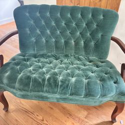Antique Victorian Carved Couch (Love Seat)