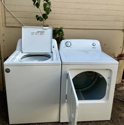 Washer And Dryer Electric Set Amana High Efficiency Both Works Perfectly