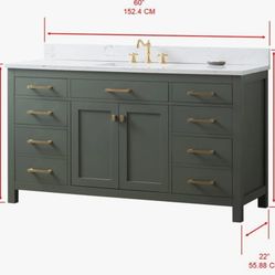 60 Inch Single Bathroom Vanity 