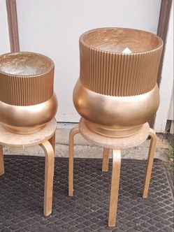 Set of Gold Planters