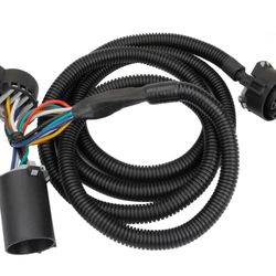 7-Foot 7-Pin Truck Bed Trailer Wiring Plug Harness Extension