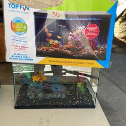 10 Gal Bubble Wall Aquarium
