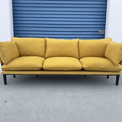 Yellow Floyd Sofa Couch In Great Condition