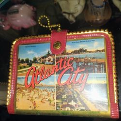 Vintage Atlantic City Wallet And Postcard Book