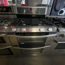 Double Oven Stove Stainless 