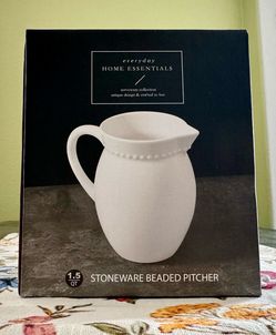 White Pitcher Roman Style