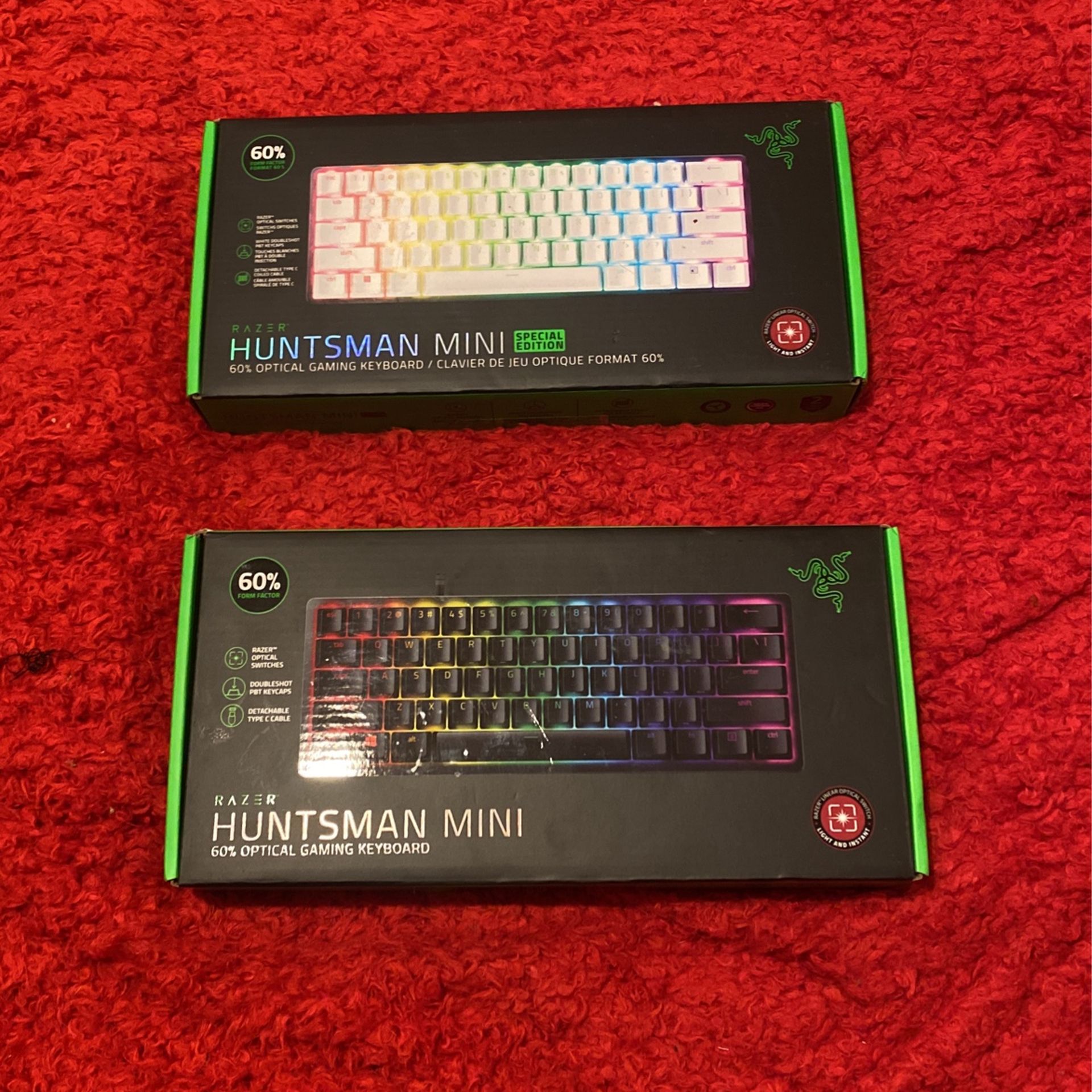 2 HUNTSMAN MINI KEYBOARDS (SPECIAL EDITIONS)