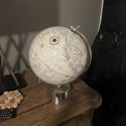 White Globe Decor 