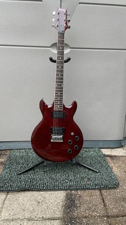 Ibanez AX220QM Electric Guitar 2003 Blackberry with Case