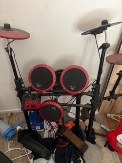 Drums and guitar