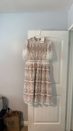 Ivy City Co White Lace Dress - new