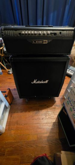 Line 6 Spider amp/ Marshall cab