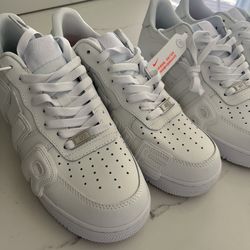 (Size 8) CPFM AF1’s WHITE