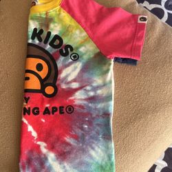 Bape Kids tie Dye shirt 