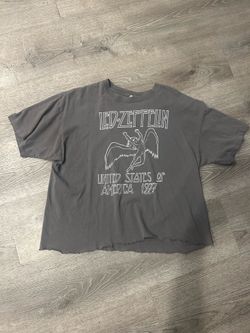 Cropped Vintage Led Zeppelin t-shirt