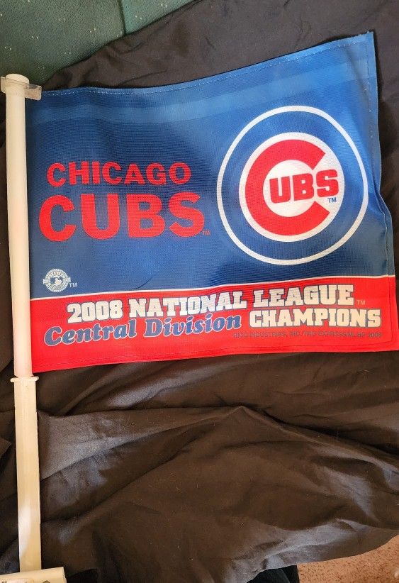 2 Car Truck Vehicle Flag Chicago Cubs Baseball MLB Sports Team