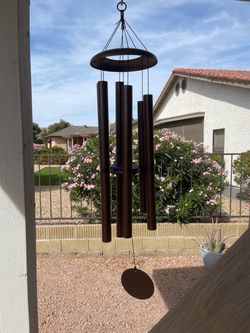 42 inch Wind Chime all metal tubes that had a beautiful sound satin bronze in color Like new Ahwatukee area