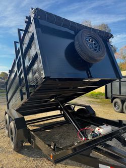 💠Brand New 12ft Long Diamond Walls Hydraulic Dump Trailer with Accessories ‼️🛑Special Deal🛑‼️