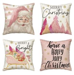 Pillow Covers, 18 x 18 Inch Set Of 4 Pieces 