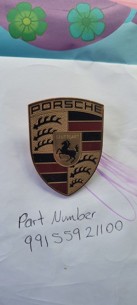 PORSCHE HOOD EMBLEM