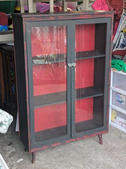 vintage mid century modern cabinet