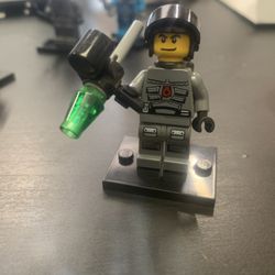 LEGO Minifigures - 1x sp099 - Space Police Officer - Man Minifig Set 8399