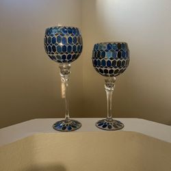 mosaic candle holders