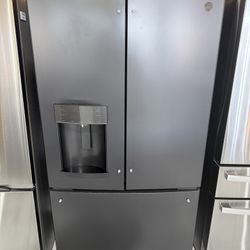 📦 GE French Door Refrigerator – 28 Cu.Ft – Matte Black – Model GFE28GELDS