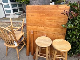 ***FREE***Table and chairs solid wood