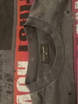 First Row® Distressed Graphic Crewneck Sweatshirt – Size XL