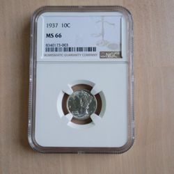 1937 MS66 Dime