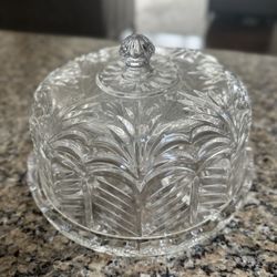 Crystal Cake Stand With Lid