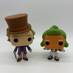 Funko Pop! Movies Willy Wonka And The Chocolate Factory #253 & Oompa Loompa #254