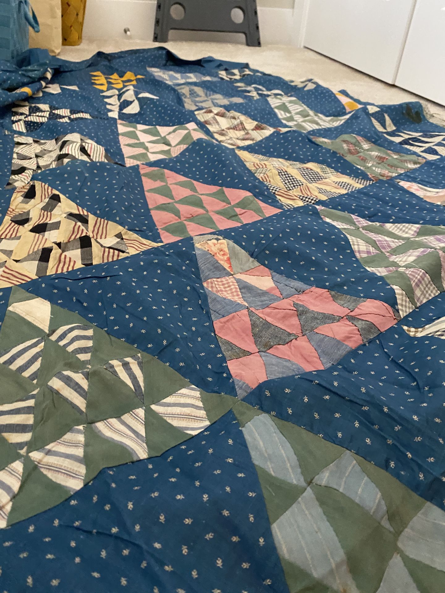 Primitive Tree Like Quilt Top For A Farmhouse Look