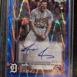 Jace Jung Rookie Blue Wave Auto