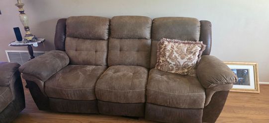 Couches recliners and coffee table