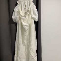 Anthroplogie White Summer Dress, Size Extra Small