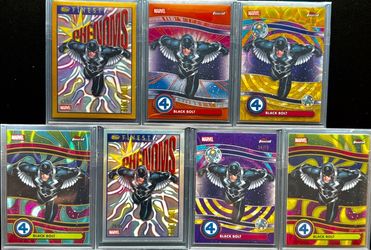2026 Topps Finest FF Black Bolt 7 Card Lot Orange /25 Gold /50 Purple /75