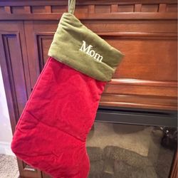 Mom and Dad Christmas Stockings from Pottery Barn. 