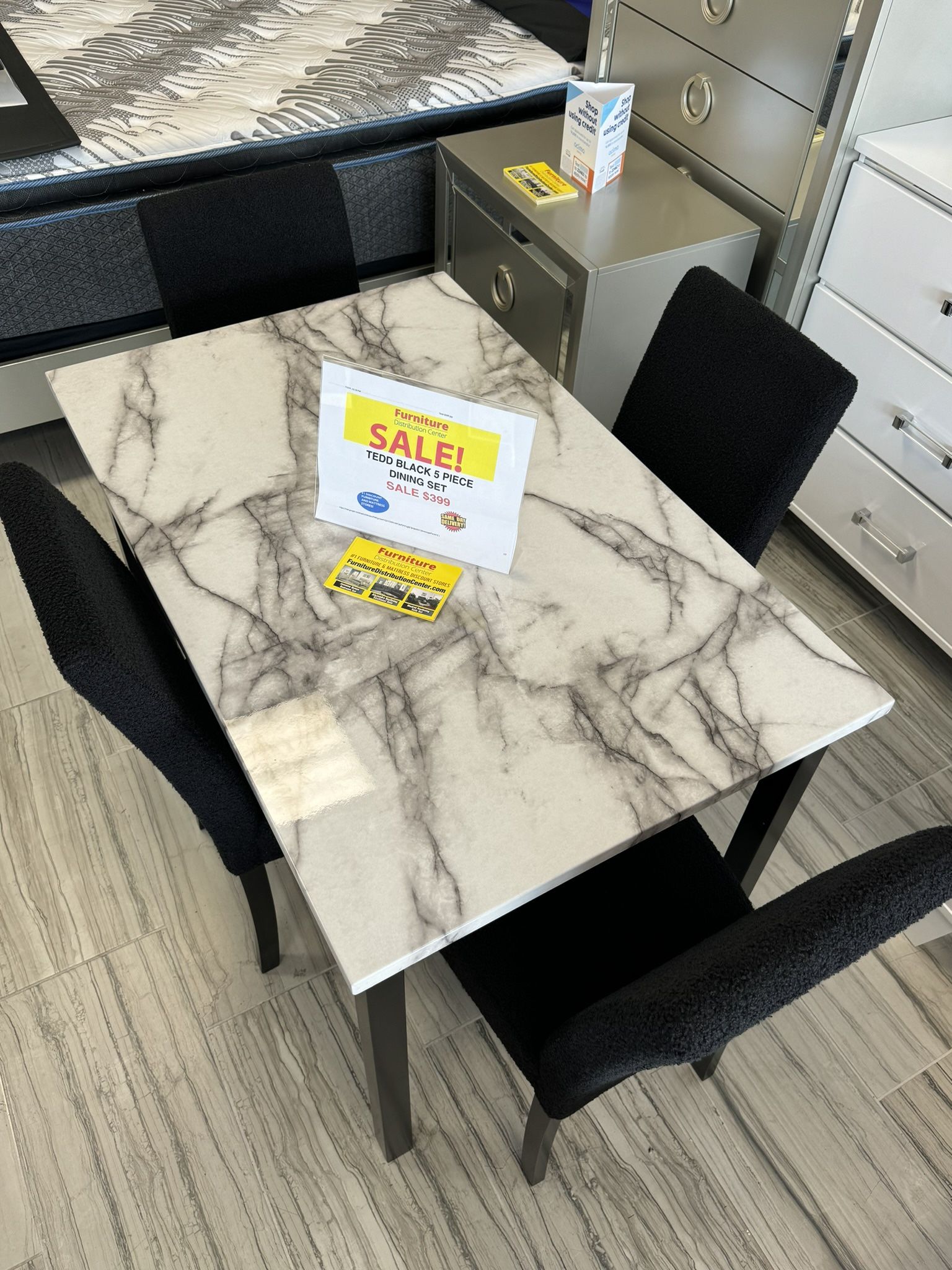 Gorgeous Tedd Dining Table Set!$299!*SAME DAY DELIVERY*NO CREDIT NEEDED*EASY FINANCING*HUGE SALE*
