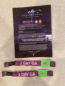 Dreamstate SoCal 2026 – 2-Day GA Wristbands (2 Available)