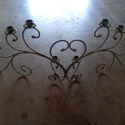 Large Rod  Iron Candle Holder