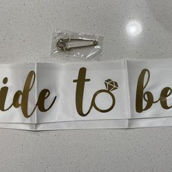 Bride to Be Sash