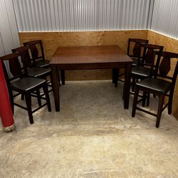 Ashley Bennox Dining Table w/ Leaf + 6 Chairs – Solid & Clean