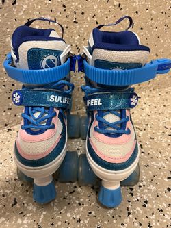 Roller Skates For Kids Like New With Protected Pads